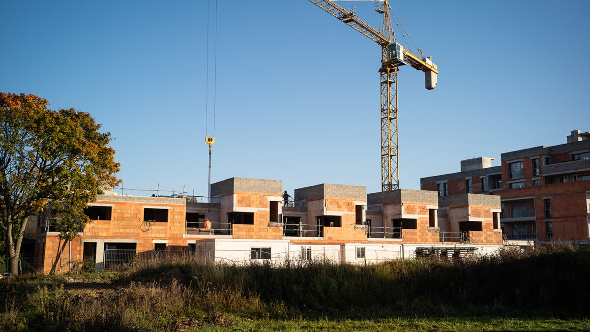 chantier de construction d immeuble